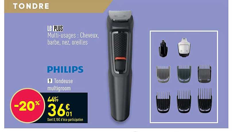 tondeuse multigroom philips