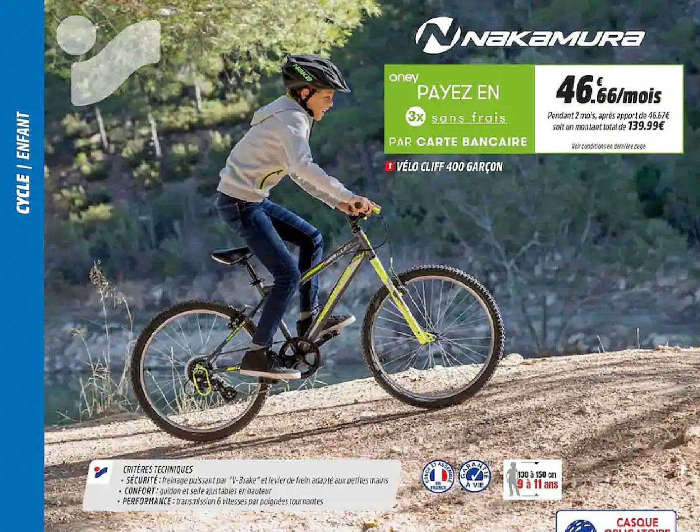 vélo cliff 400 garçon nakamura