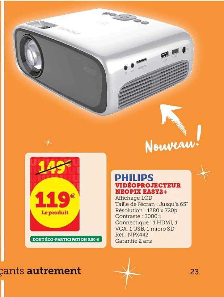 vidéoprojecteur nopix easy2+ philips