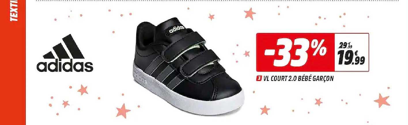vl court 2.0 bébé garçon adidas