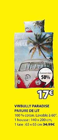 vwbully paradise parure de lit