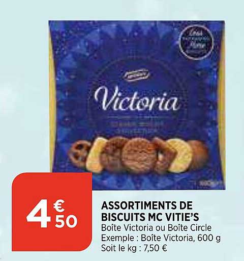 assortiments de biscuits mc vitie's