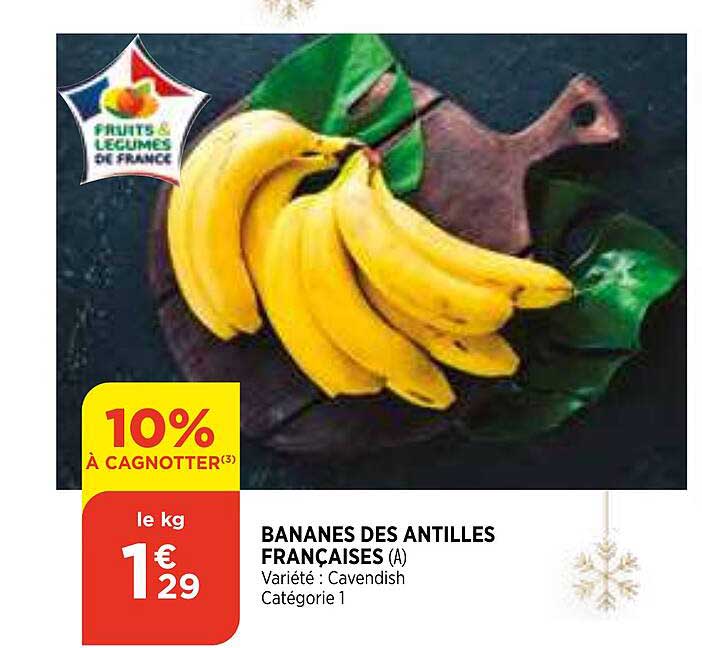 bananes des antilles françaises