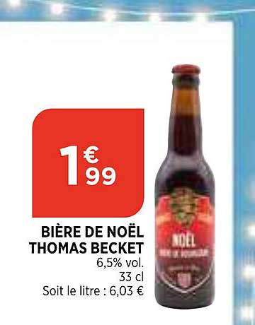bière de noël thomas becket