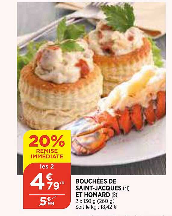 Bouchées De Saint-jacques Et Homard