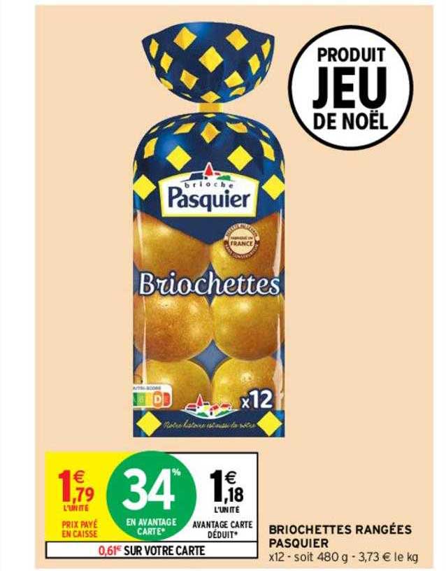 briochettes rangées pasquier