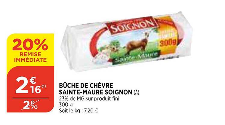 Bûche De Chèvre Sainte-maure Soignon