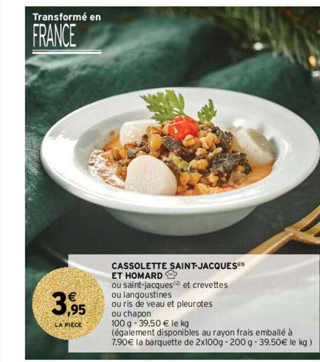 cassolette saint-jacques et homard