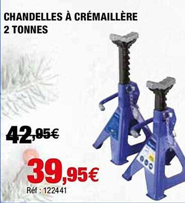 chandelles à crémaillère 2 tonnes