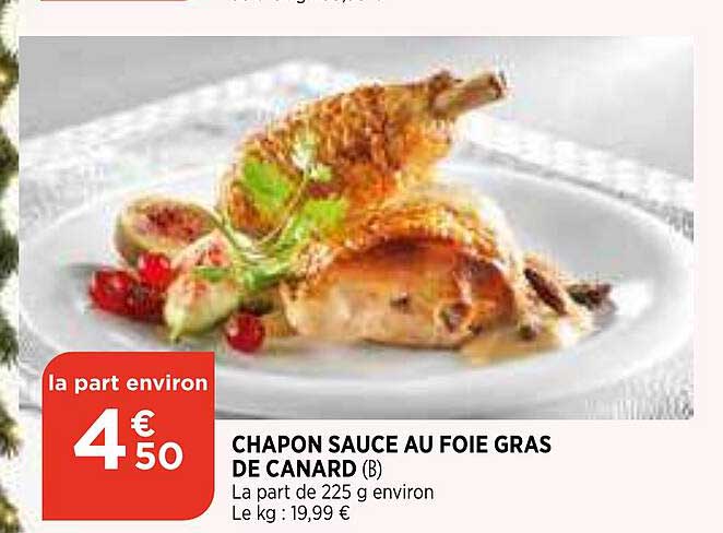 chapon sauce au foie gras de canard
