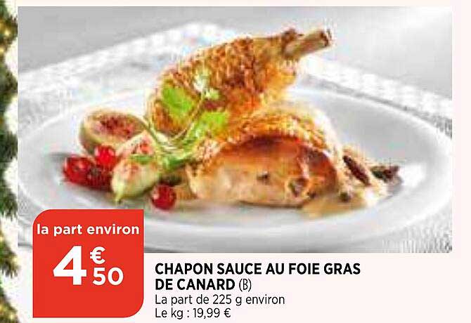 chapon sauce au foie gras de canard