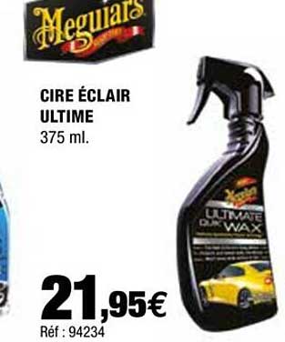 Cire éclair Ultime Meguiars