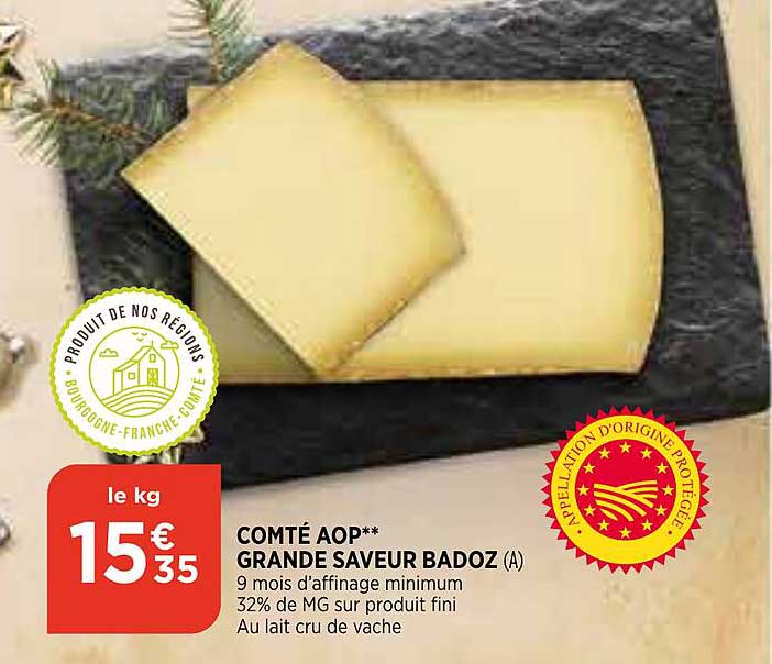 Comté Aop Grande Saveur Badoz