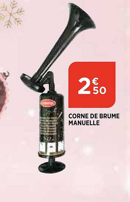 corne de brume manuelle