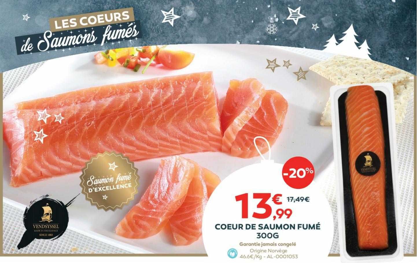 cœur de saumon fumé 300g