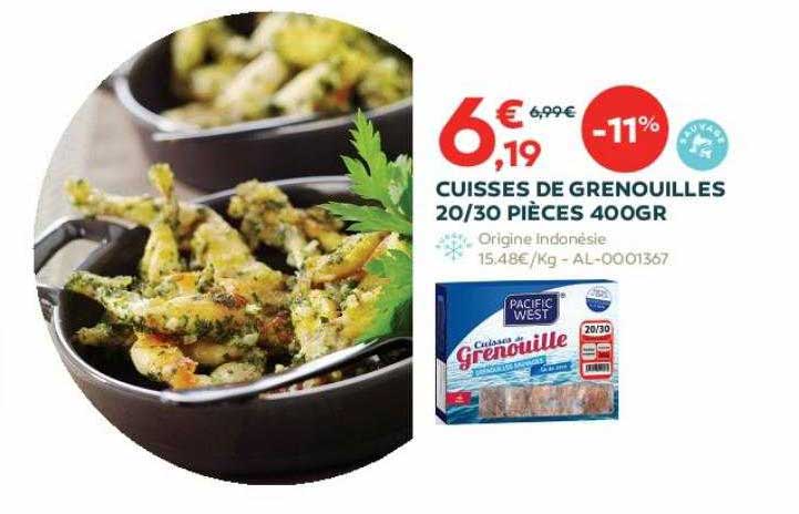 cuisses de grenouilles 20-30 pièces 400gr