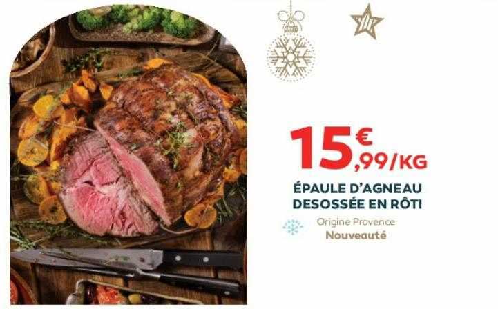 épaule d'agneau désossée en rôti