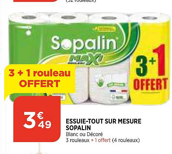 essuie-tout sur mesure sopalin