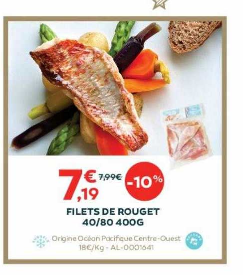 filets de rouget 40-80 400g
