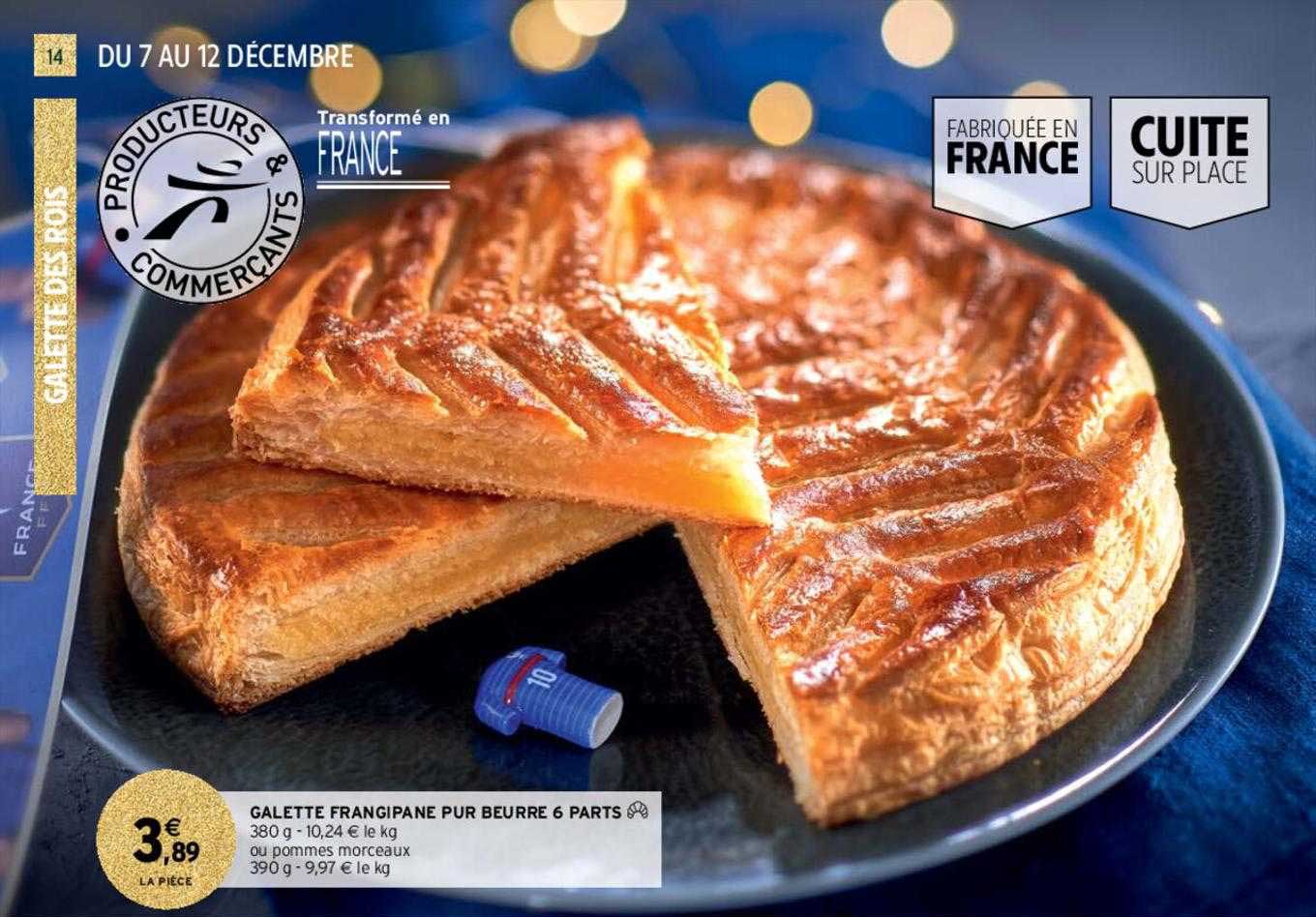 galette frangipane pur beurre 6 parts