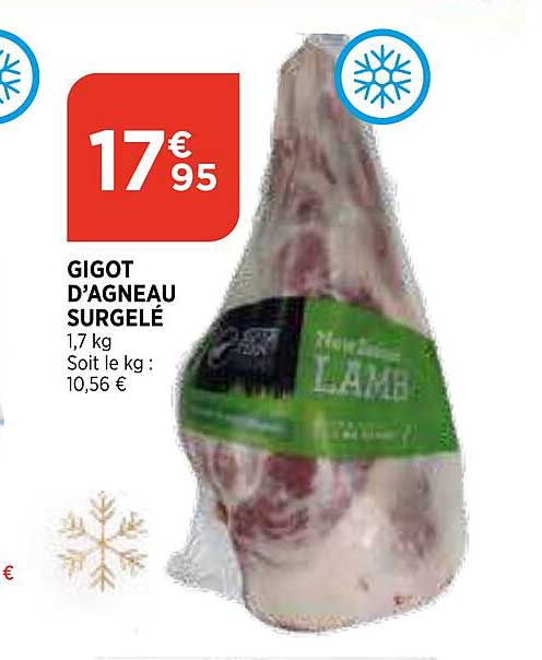 gigot d'agneau surgelé