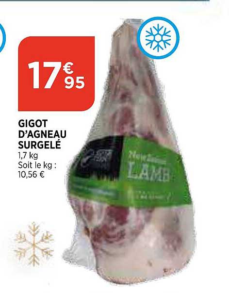 gigot d'agneau surgelé