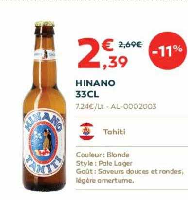 hinano 33cl
