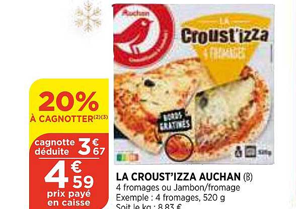La Croust'izza Auchan