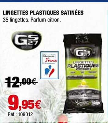 Lingettes Plastiques Satinées
