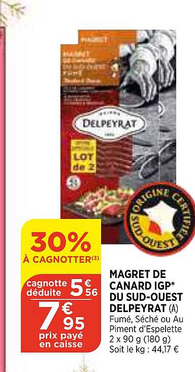 magret de canard igp du sud-ouest delpeyrat