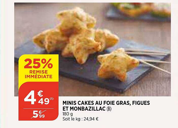 Minis Cakes Au Foie Gras, Figues Et Monbazillac