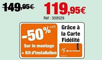 montage + kit d'installation