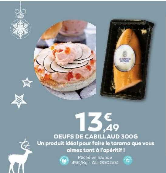 oeufs de cabillaud 300g