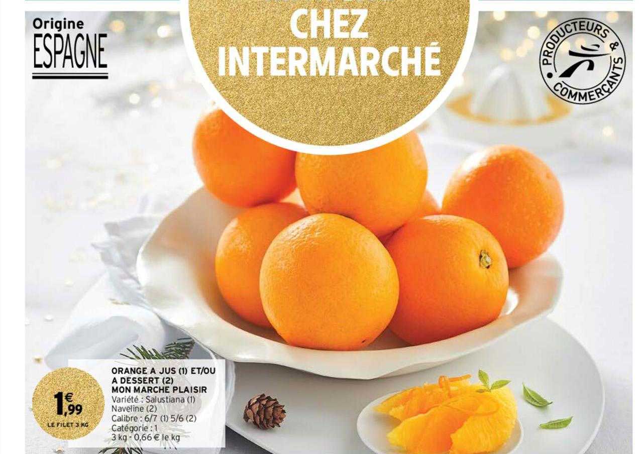 orange à jus et-ou à dessert mon marché plaisir