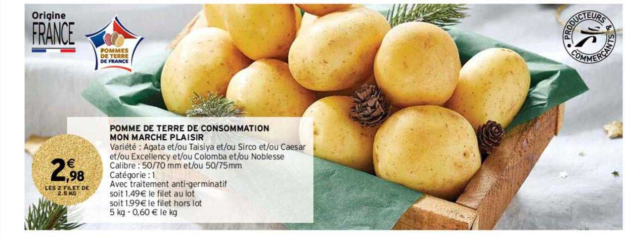 pomme de terre de consommation mon marché plaisir