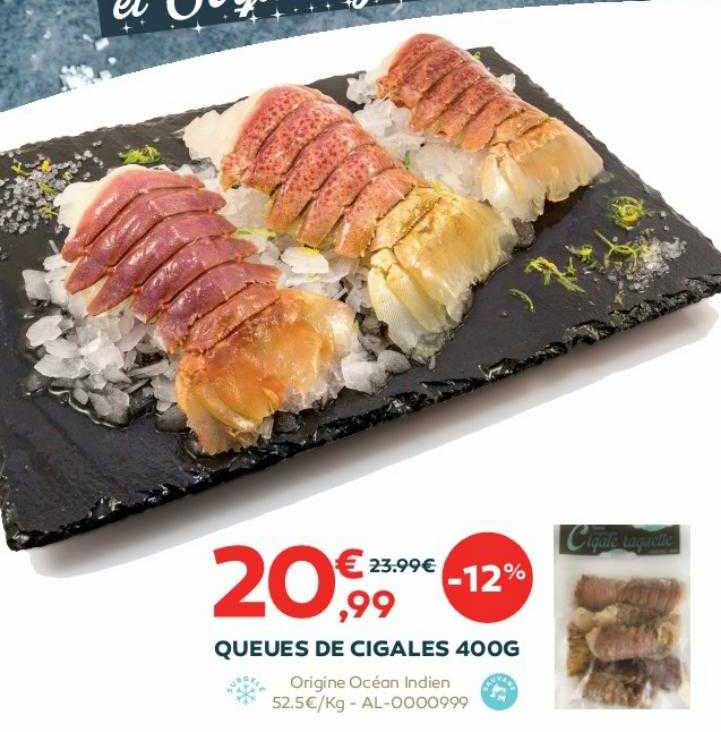 queues de cigales 400g