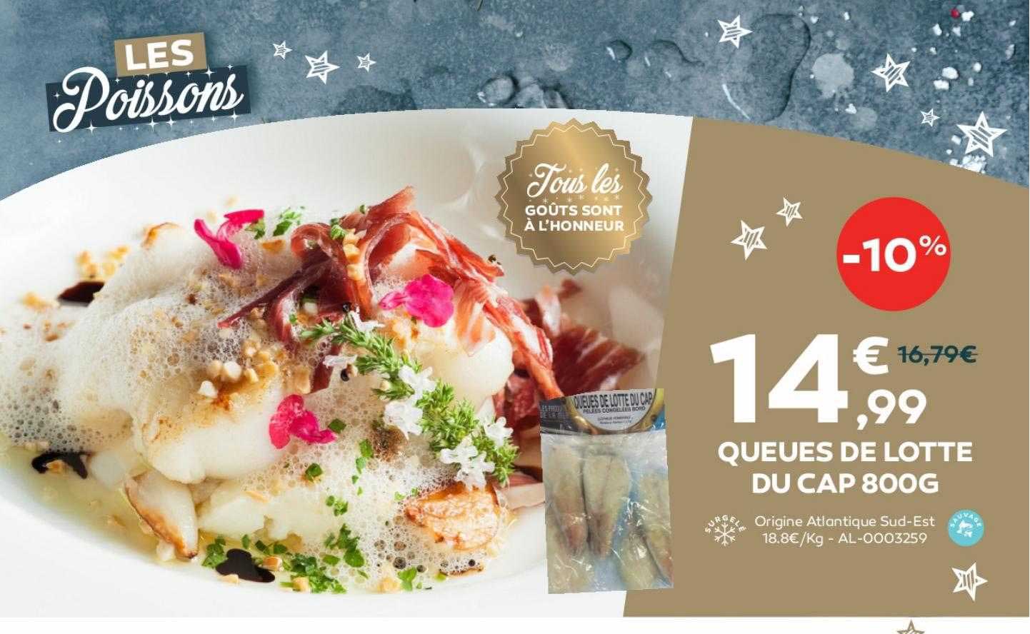queues de lotte du cap 800g