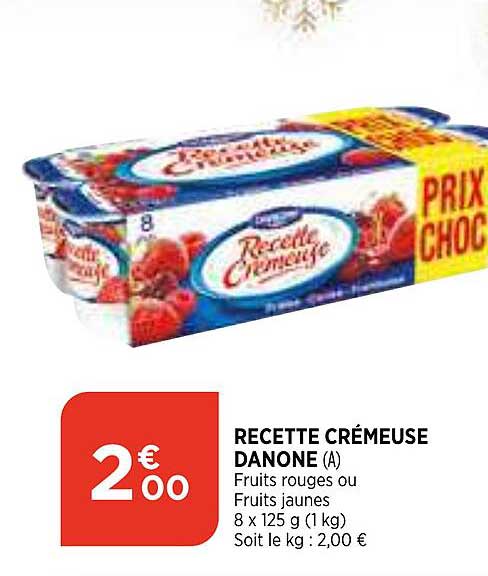 Recette Crémeuse Danone