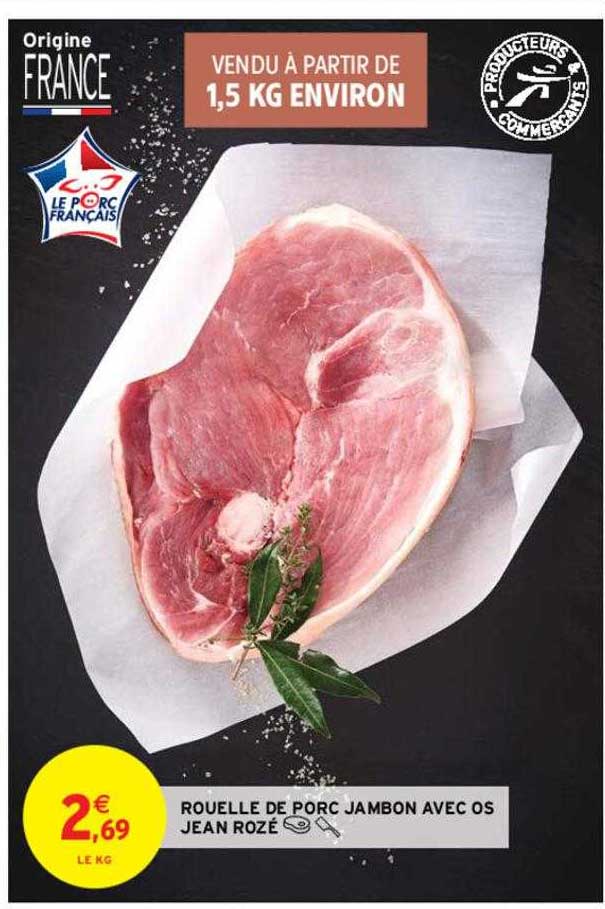 rouelle de porc jambon avec os jean rozé