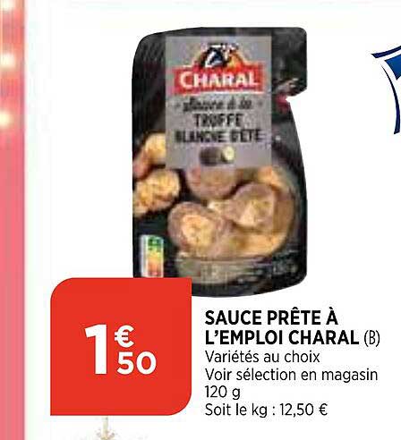 sauce prête à l'emploi charal