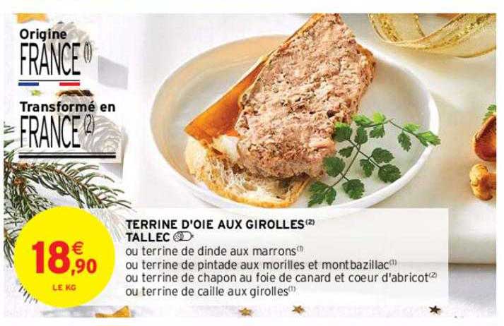 Terrine D'oie Aux Girolles Tallec