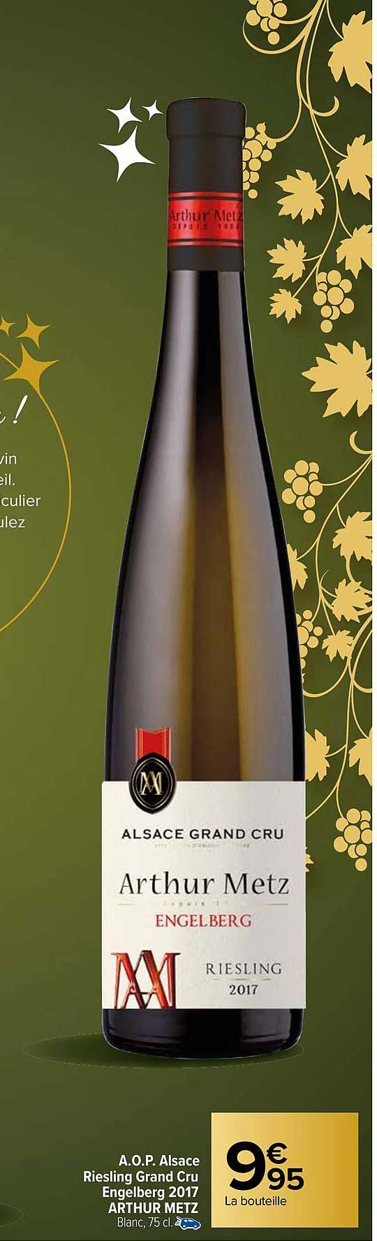a.o.p. alsace riesling grand cru engelberg 2017 arthur metz