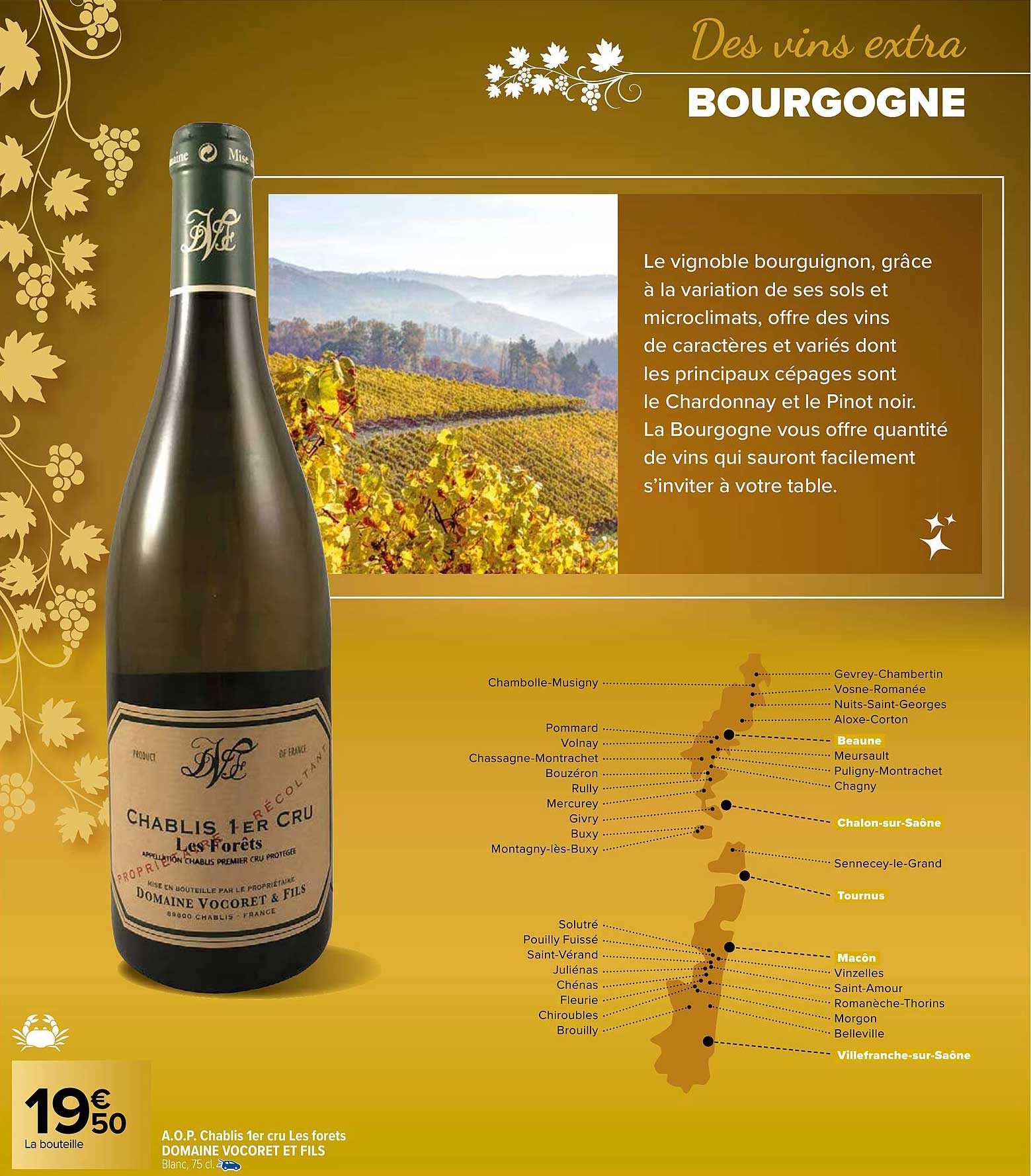 a.o.p. chablis 1er cru les forêts domaine vocorets et fils