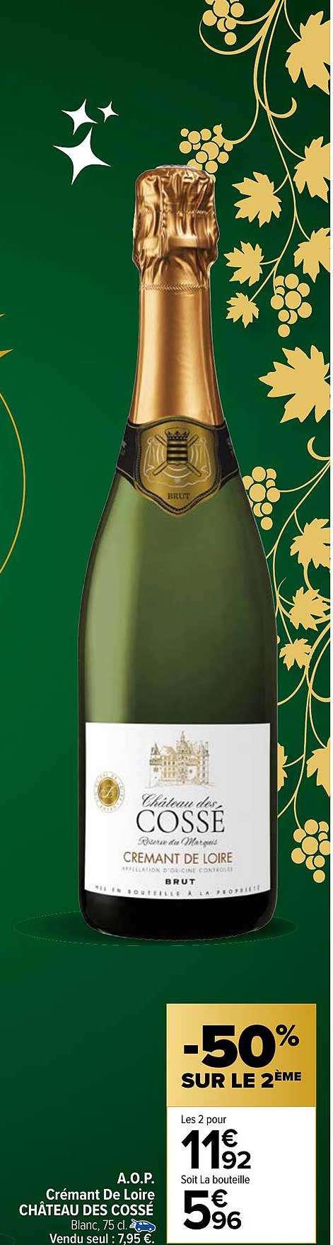 a.o.p.  crémant de loire château des cossé