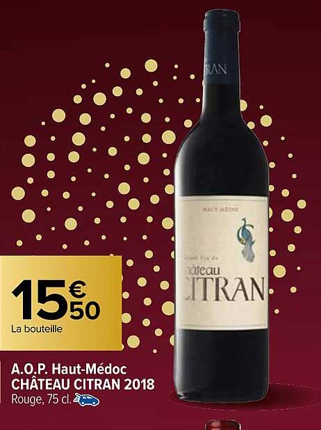 a.o.p. haut-médoc château citran 2018