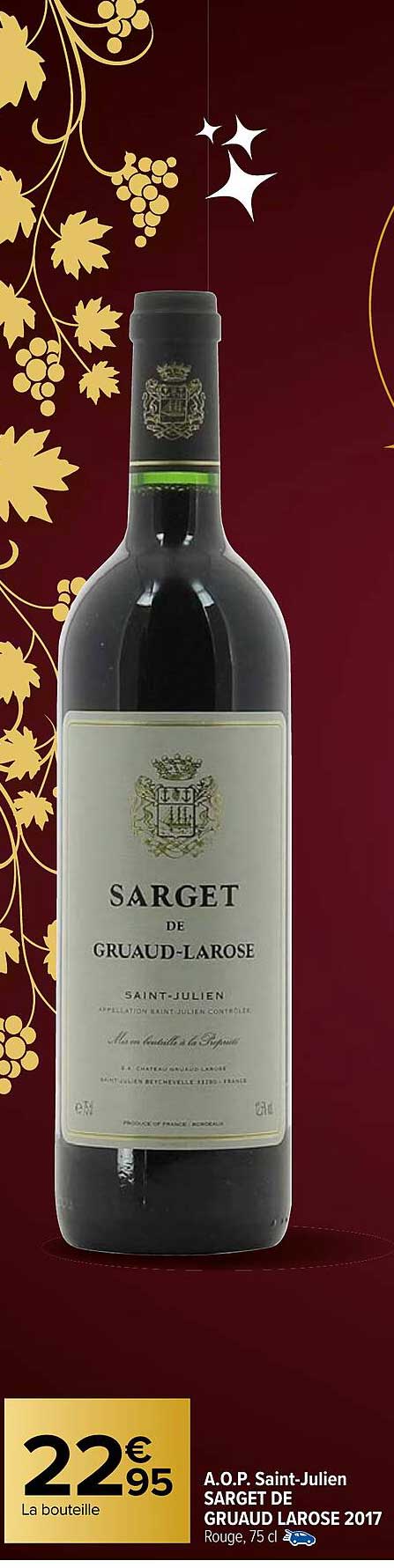 a.o.p. saint-julien sarget de gruaud larose 2017