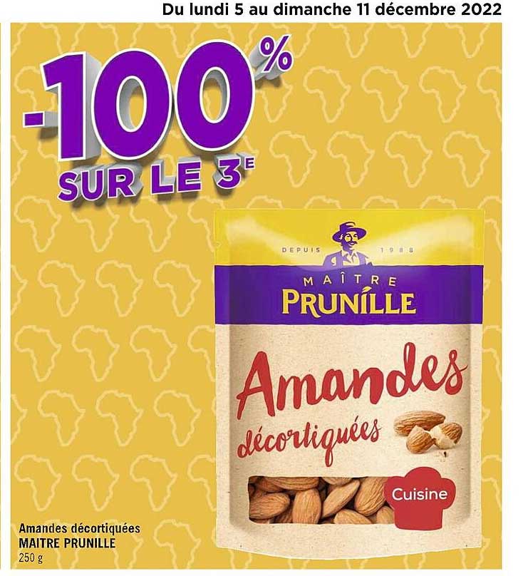 amandes décortiquées maître prunille