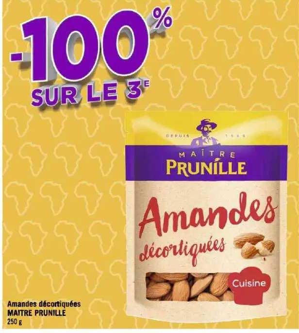 amandes décortiquées maître prunille