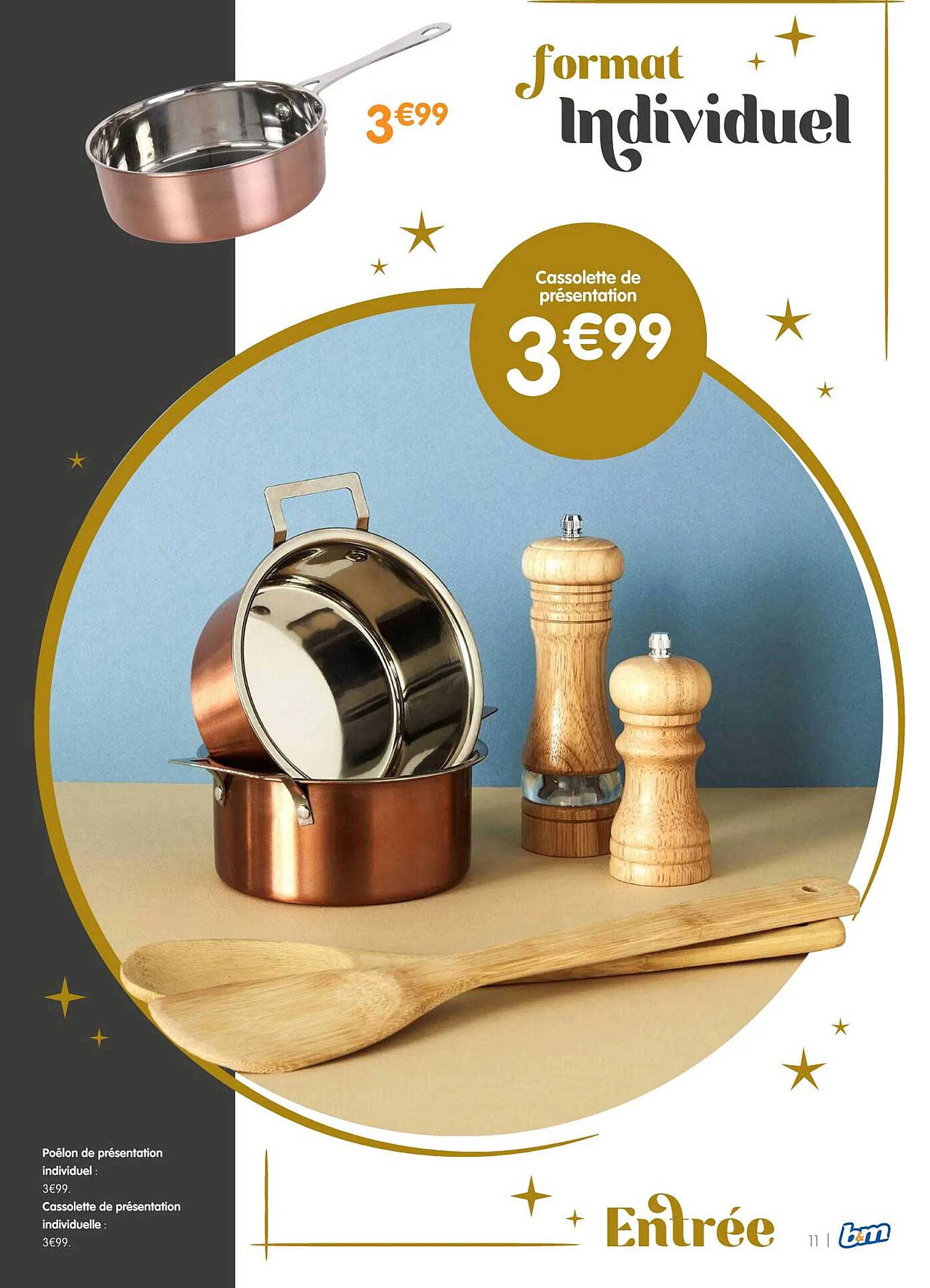 Cassolette De Présentation Individuelle, Poêlon De Présentation Individuel