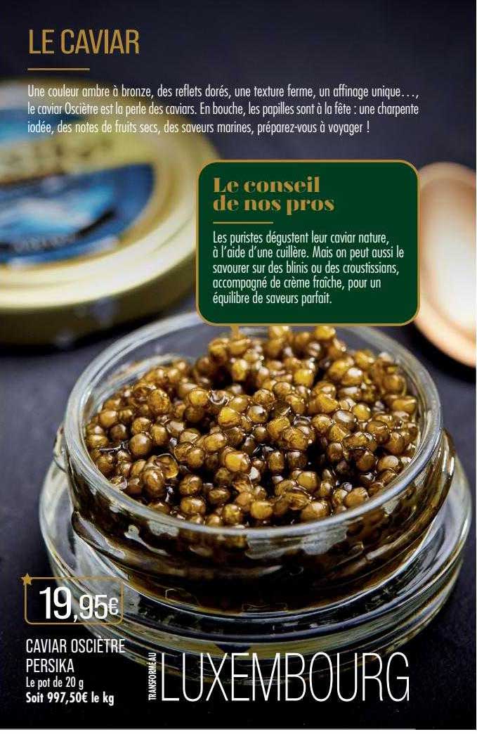 caviar osciètre persika